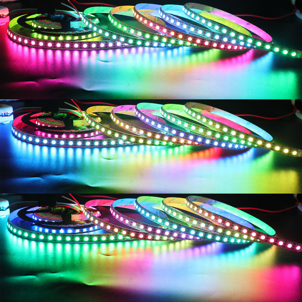 SK6812 RGBW/WWA 96LEDS/M DC5V 10MM-Wide Digital Intelligent Addressable LED Strip Lights - 5m/16.4ft per roll SK6812 RGBW/WWA 96LEDS/M DC5V 10MM-Wide Digital Intelligent Addressable LED Strip Lights - 5m/16.4ft per roll